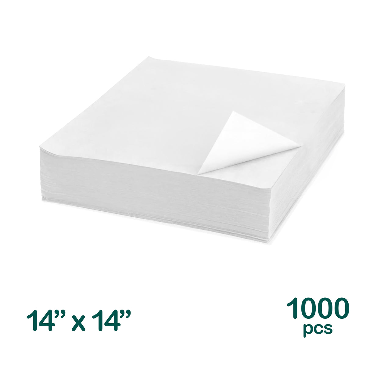 14" x 14" White Scale Paper, 1000 pcs