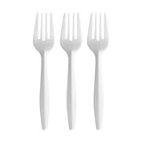 White Plastic Forks