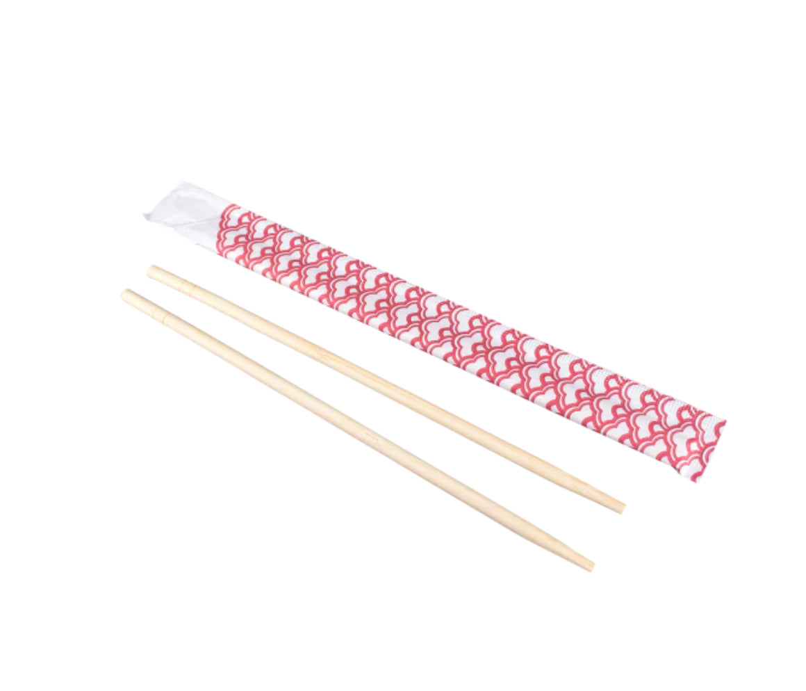 Paper Wrapped Bamboo Chopsticks