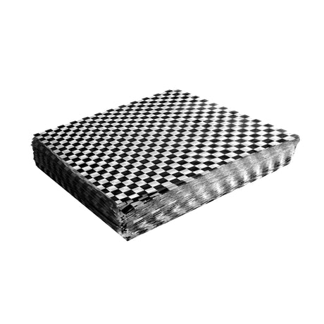 12"x12" Black Checkered Paper, 2000 pcs