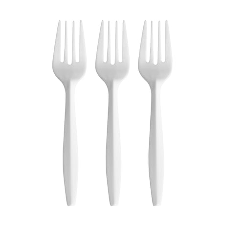 White Plastic Forks