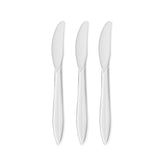 White Plastic Knives