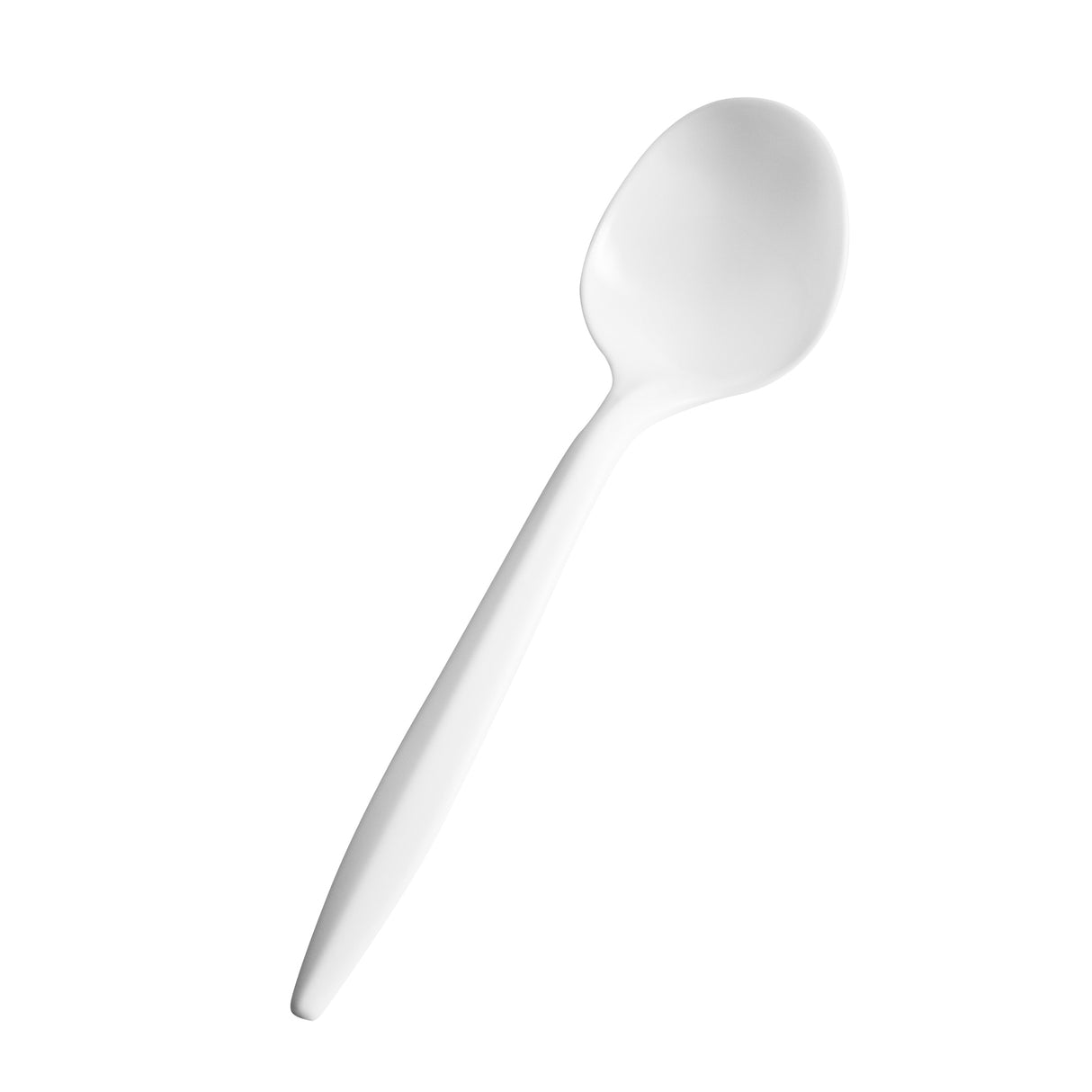 White Plastic Spoons